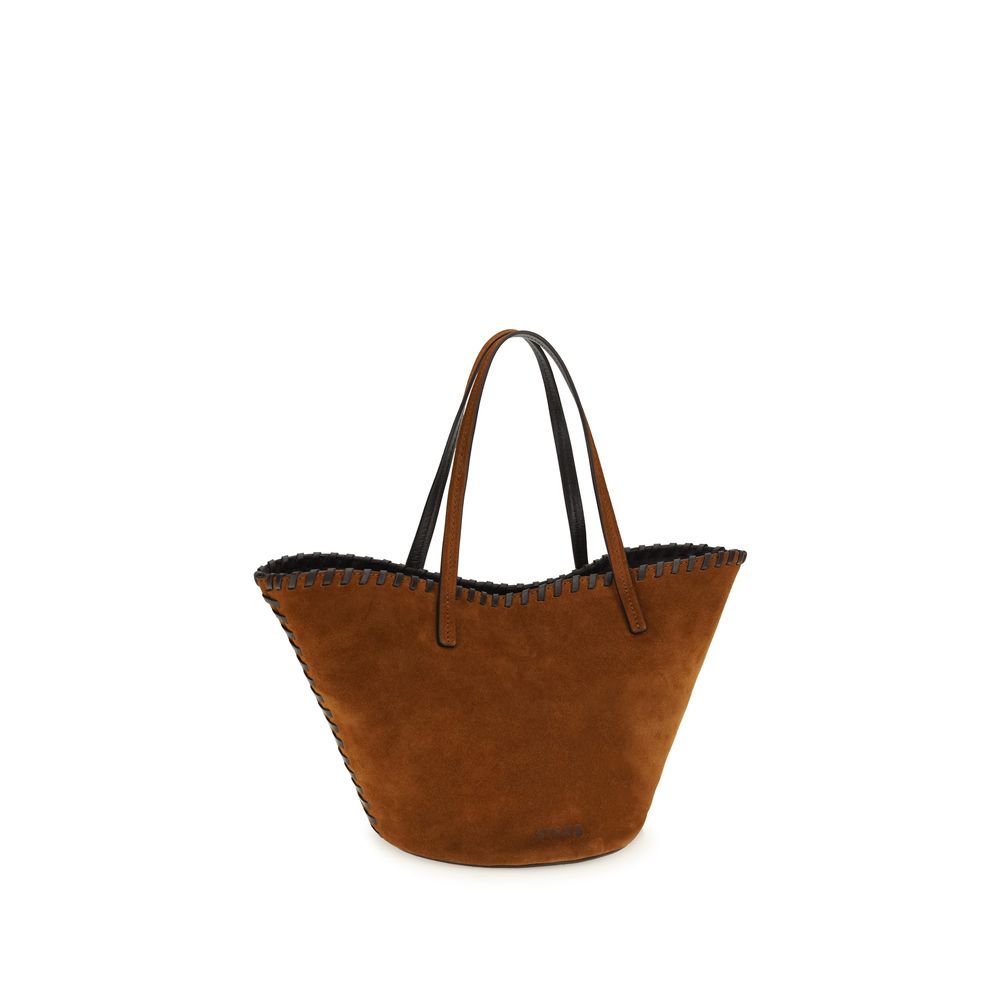 Borsa a mano STAUD Caro in camoscio marrone
