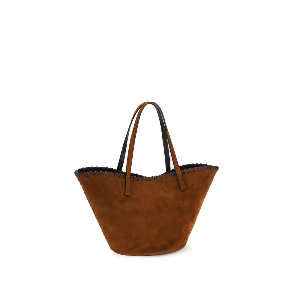 Borsa a mano STAUD Caro in camoscio marrone