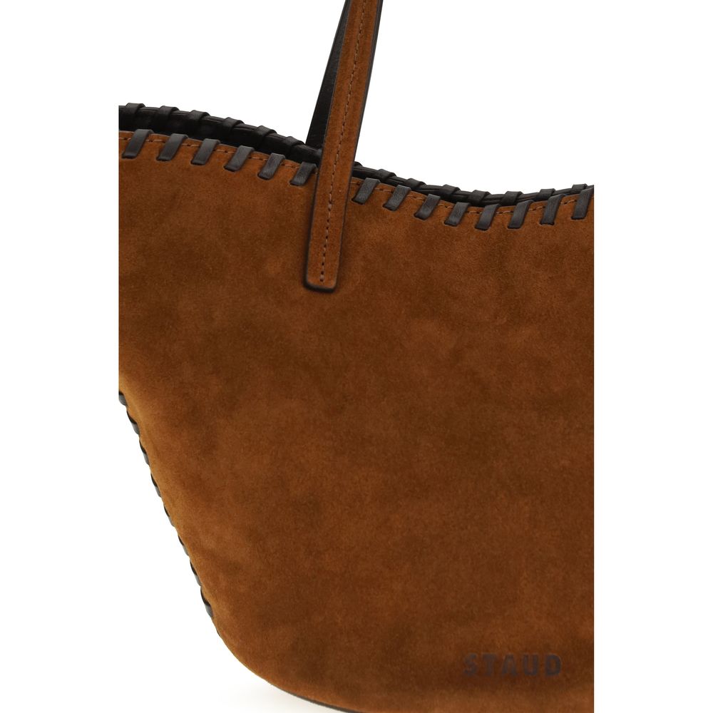 Borsa a mano STAUD Caro in camoscio marrone