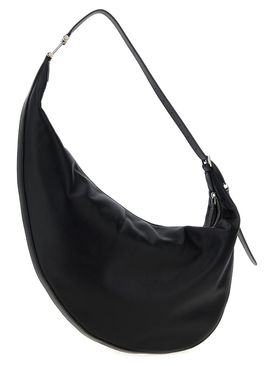 Borsa Hobo piccola Marni Dot in pelle nera