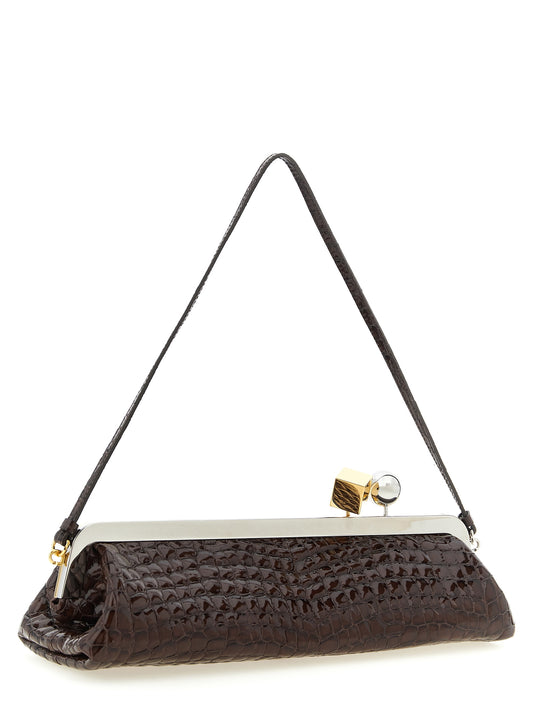 La Pochette Salon Jacquemus in pelle nera