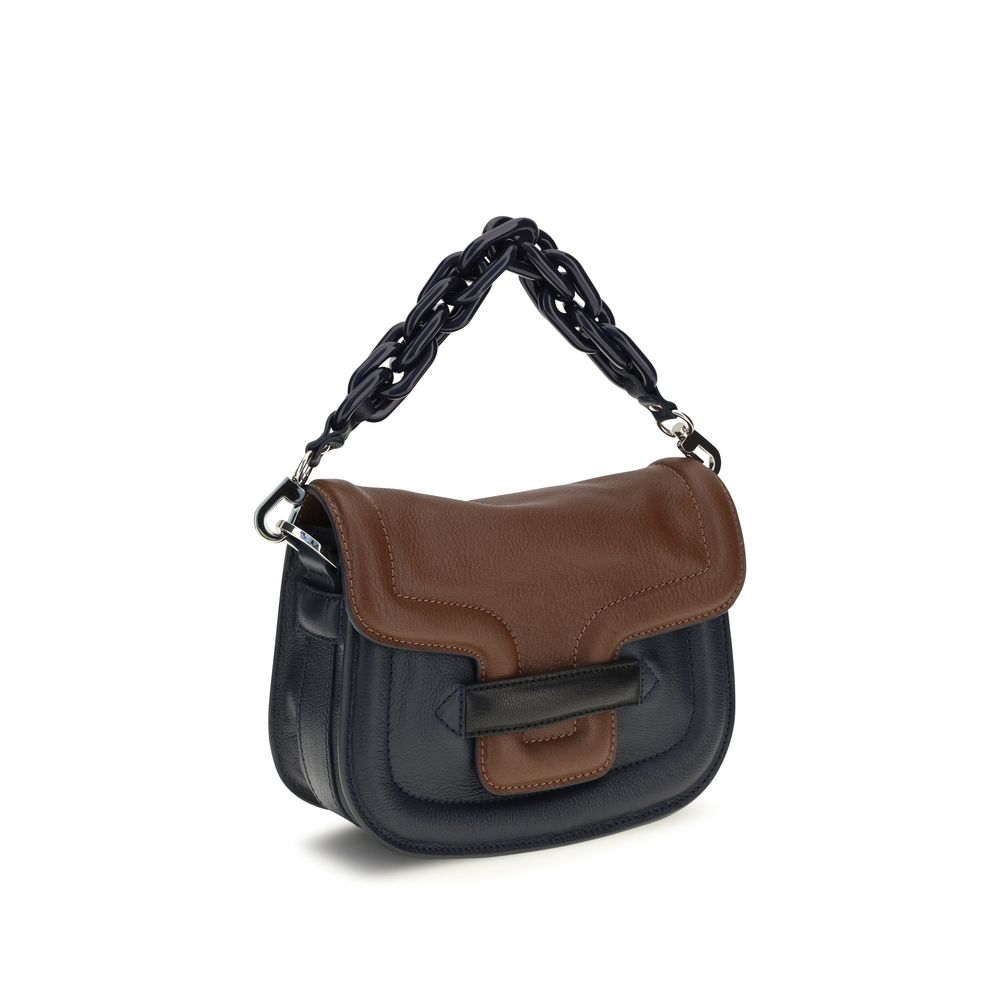 Borsa Mini Alphaville di Pierre Hardy in blu navy e marrone