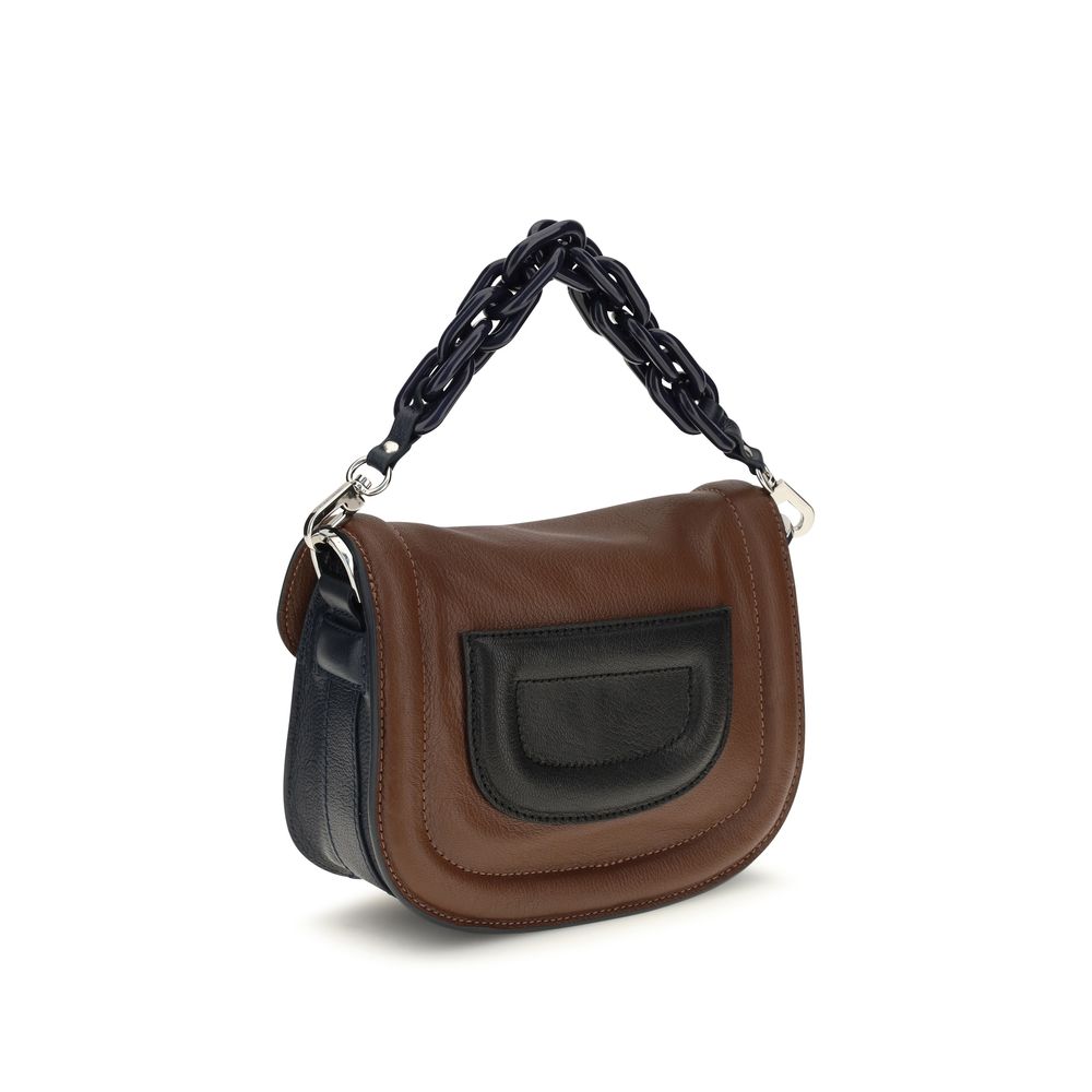Borsa Mini Alphaville di Pierre Hardy in blu navy e marrone