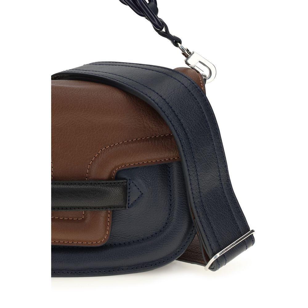 Borsa Mini Alphaville di Pierre Hardy in blu navy e marrone