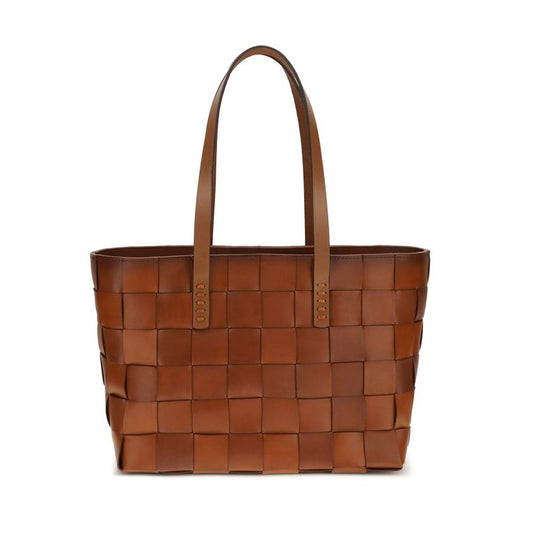 Borsa tote in pelle color cuoio Dragon Diffusion Japan | Brera Studio