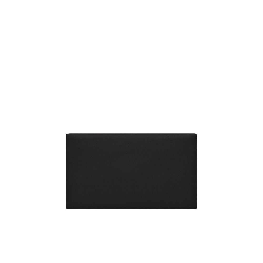Saint Laurent Black Leather Clutch Bag