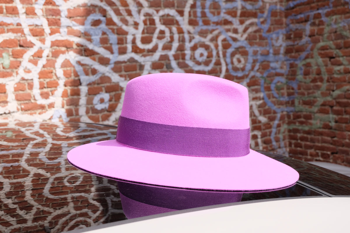 Loredana — Fedora in lana viola